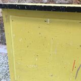Yellow wooden chest