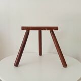 Vintage wooden tripod stool
