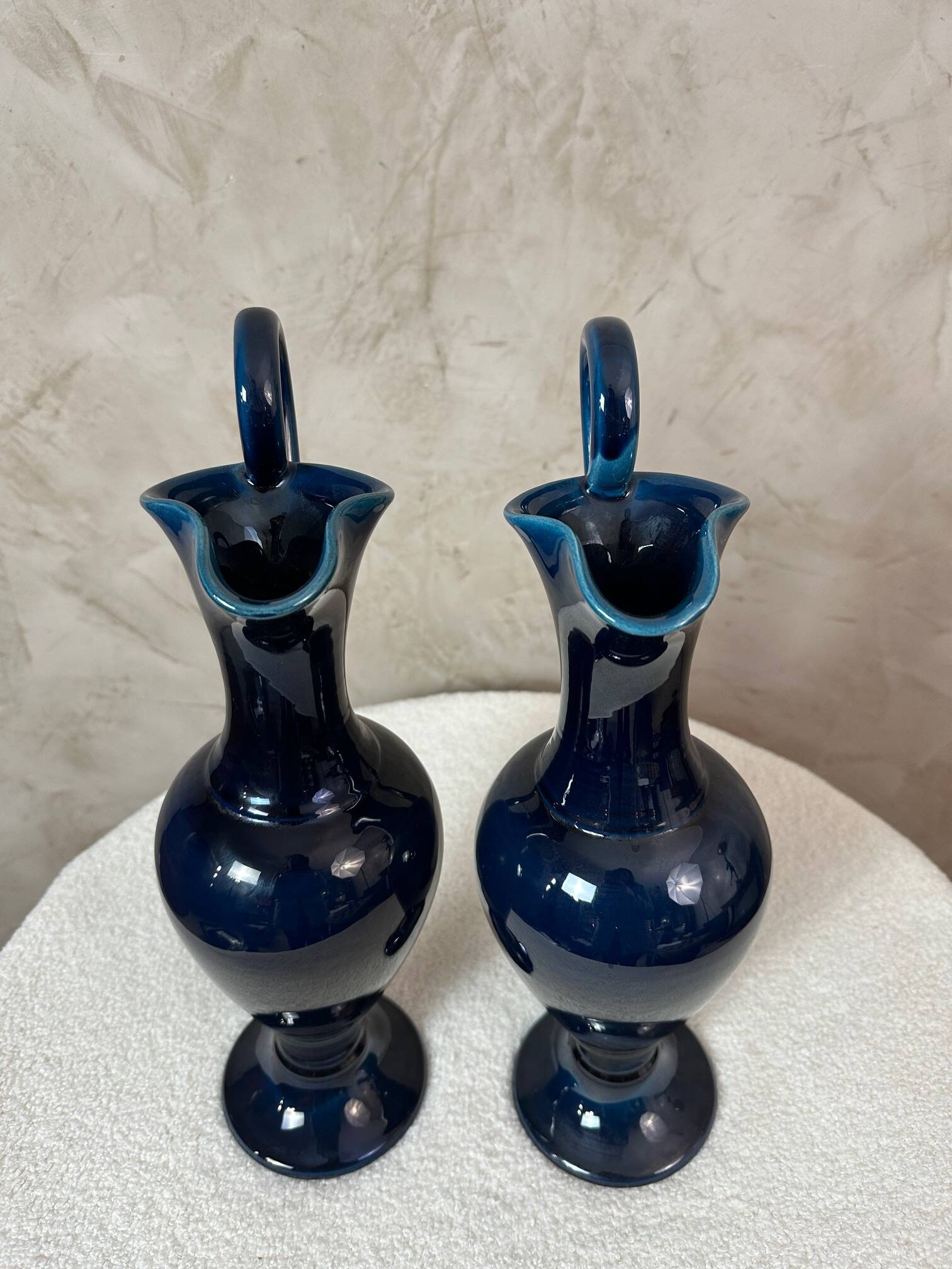 Pair of ceramic ewer
