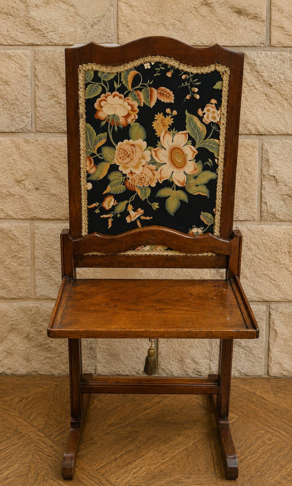 Napoleon III fireplace screen with a discreet shelf – 19th century