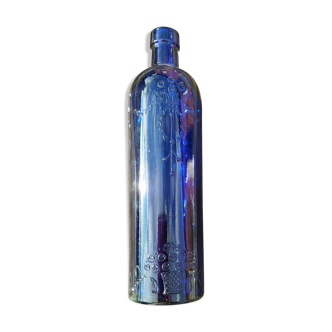 Vintage decorated glass bottle