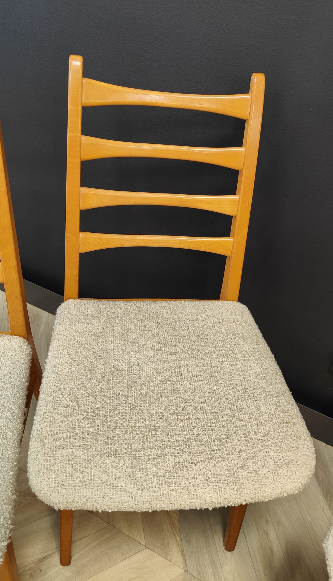 Set of 8 mid century dining table chairs vintage