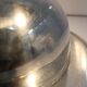 Silver metal bell dish "europ felix"