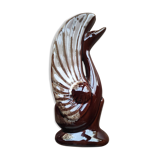 Ceramic soliflore vase in the shape of a swan