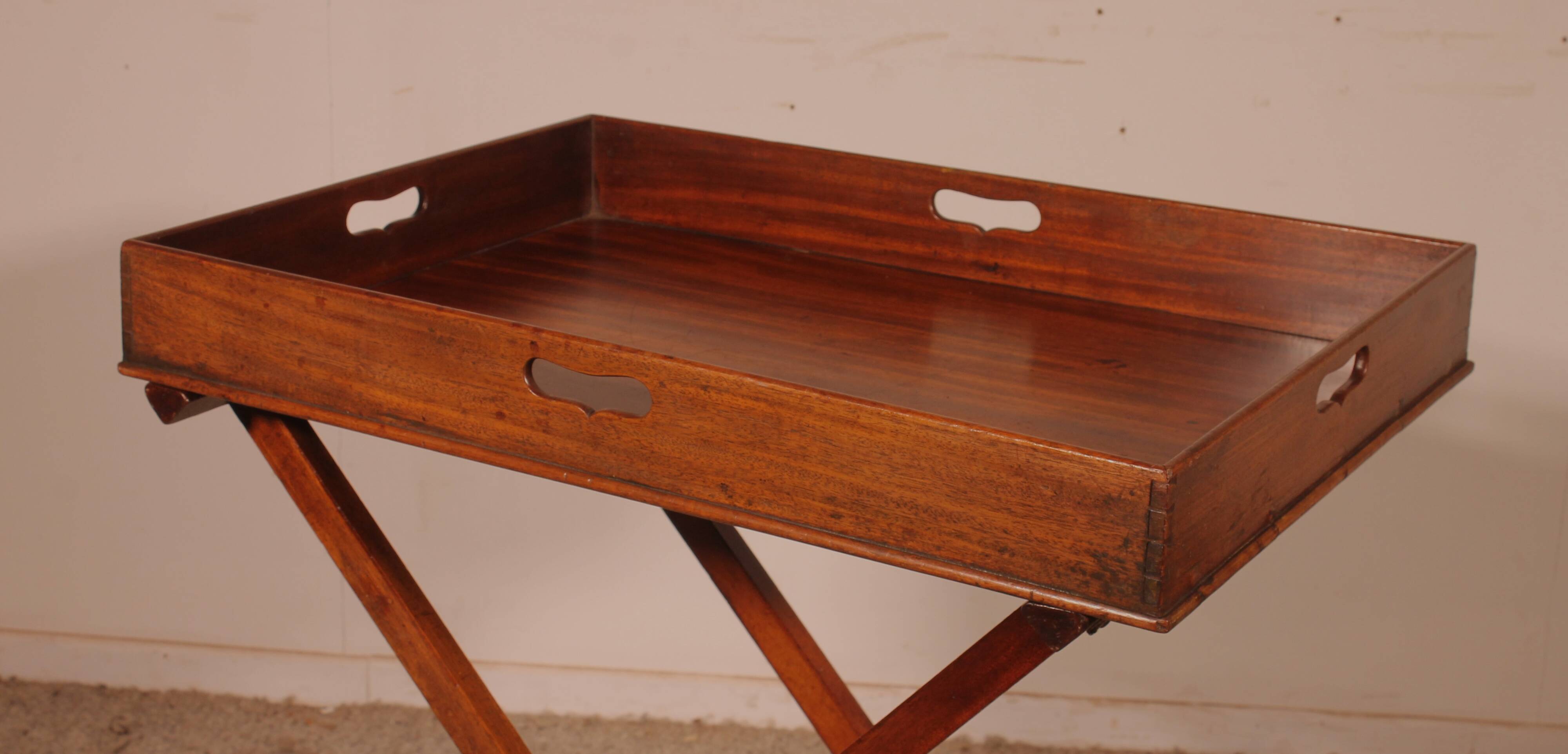 Mahogany Butler Tray Side Table circa 1800