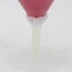 Vase en opaline rose et blanc