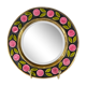 Round mirror Mithé Espelt vintage ceramic 1950
