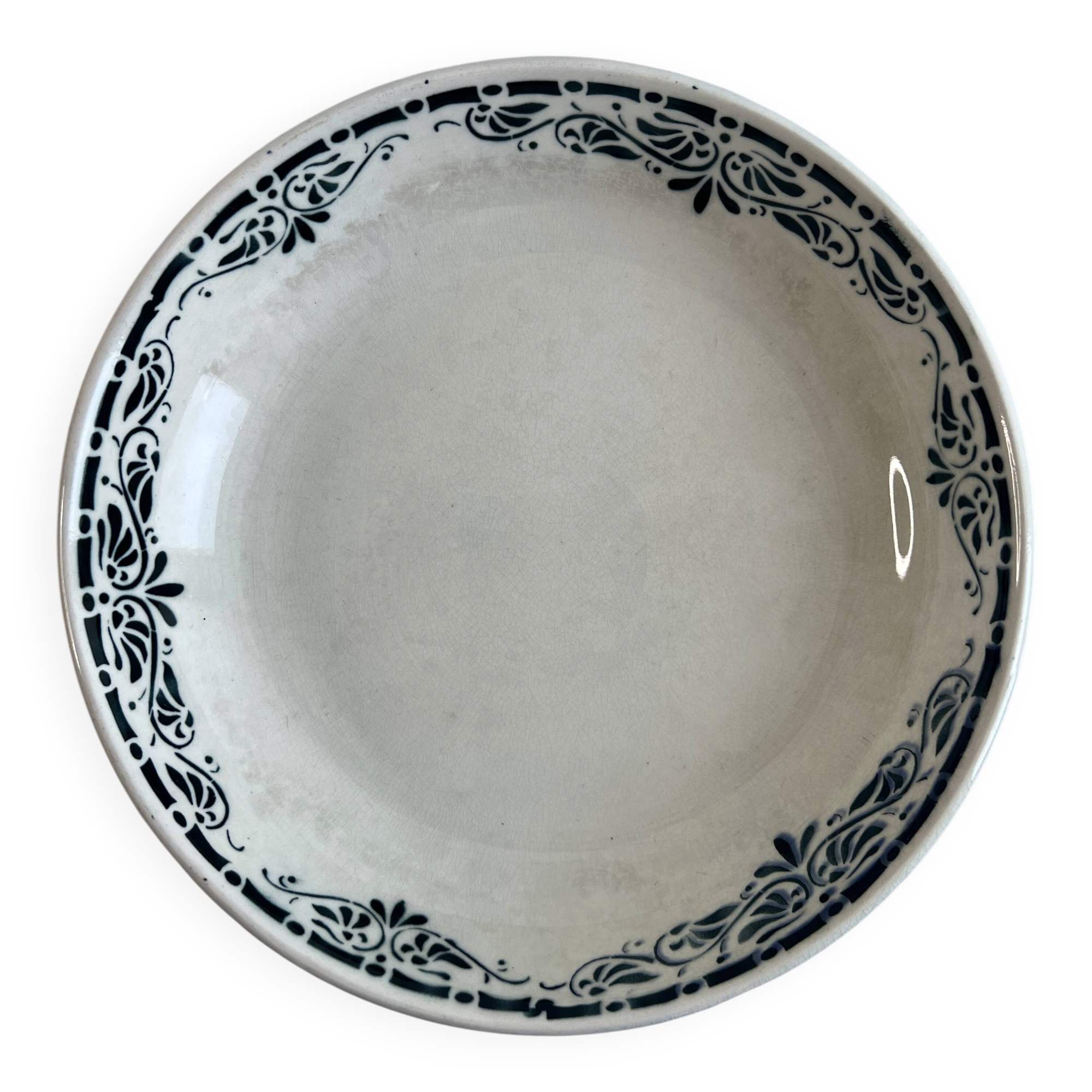 Vintage ironstone cup — Badonviller, model “Sousse”
