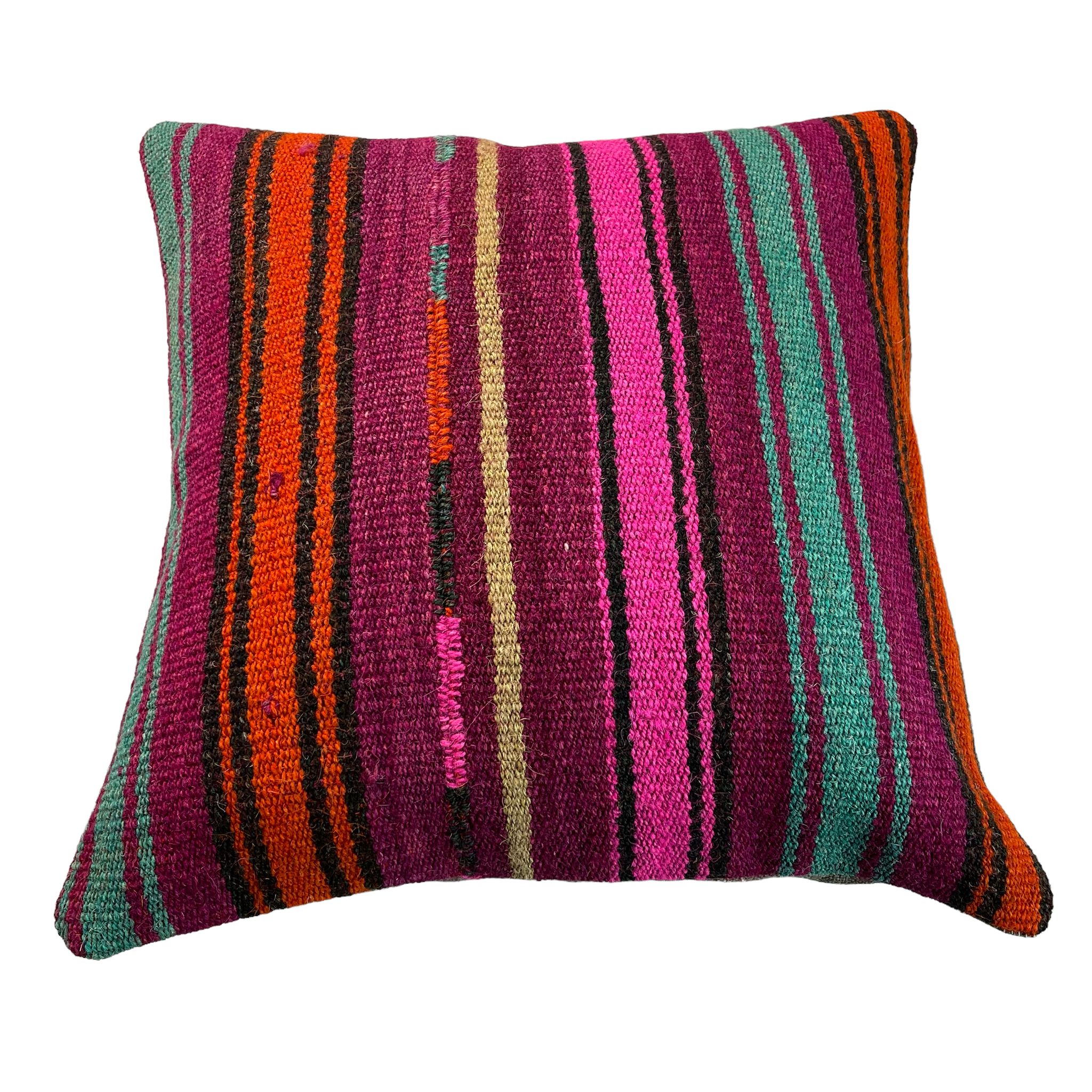 Housse de coussin kilim turc vintage 40 x 40 cm