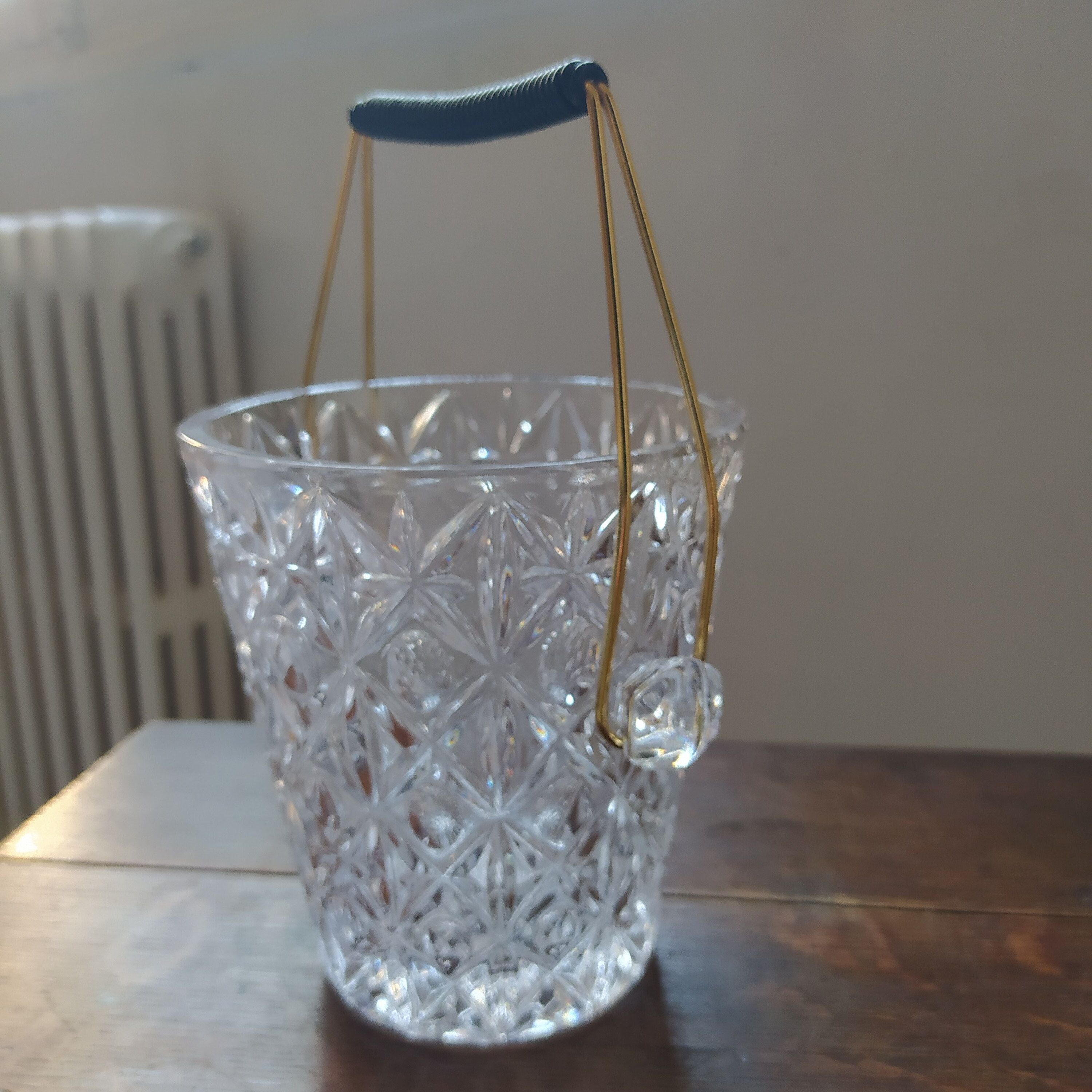 Crystal ice bucket 1950/1960