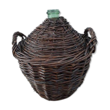 Demijohn in its wicker case