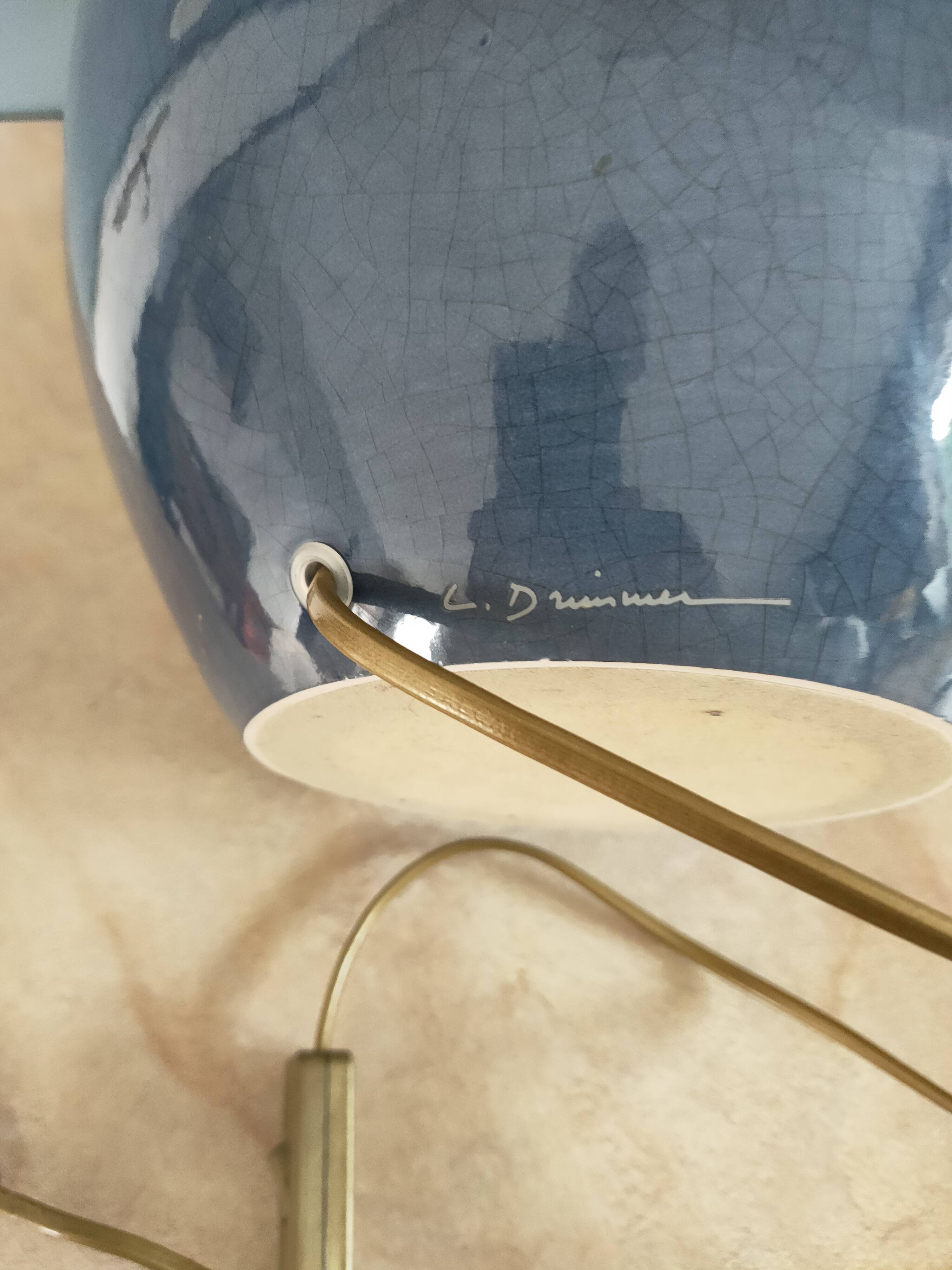 ceramic lamp by Louis Drimmer from the 1980s