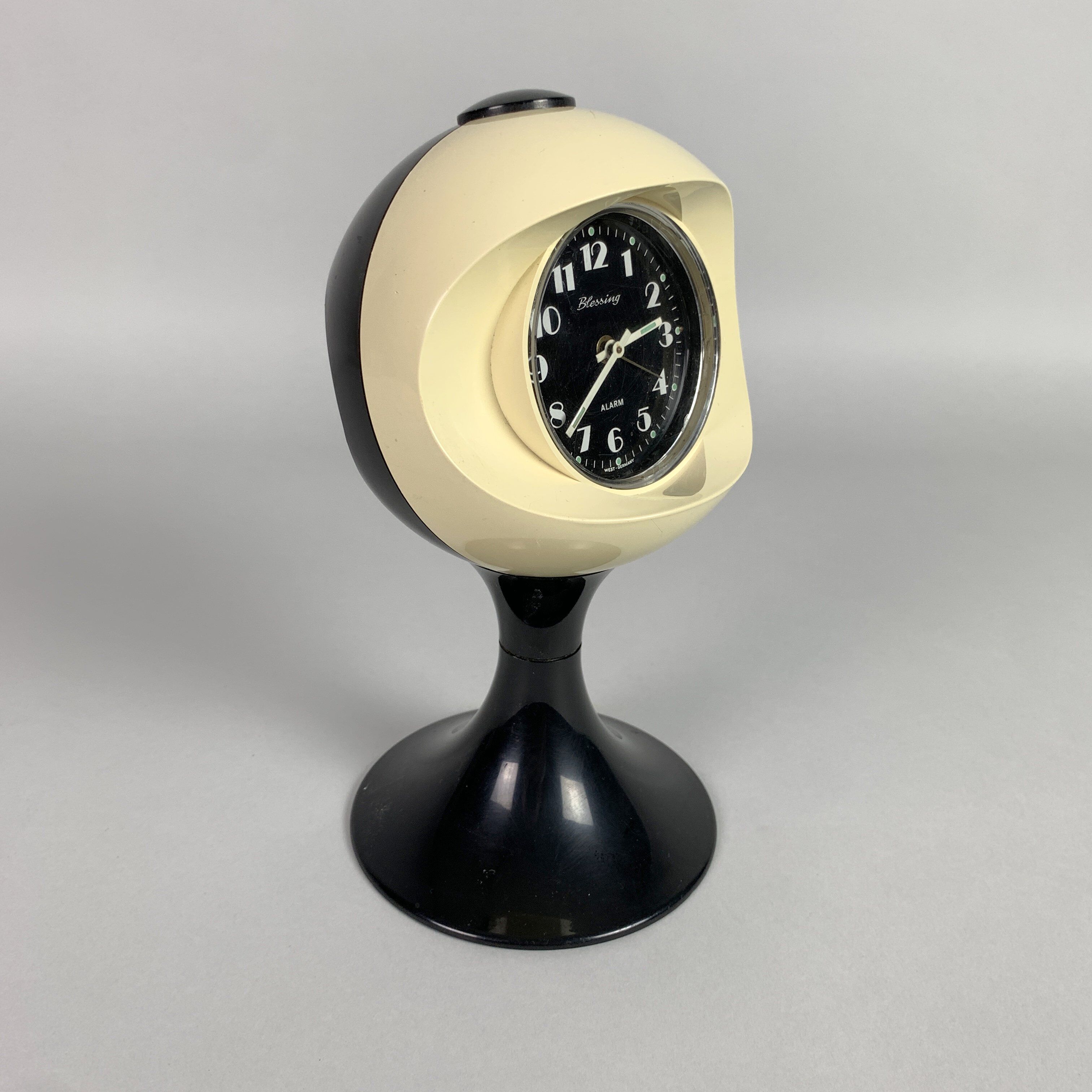 Space age alarm clock by Blessing West Germany, 1970's