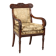 Antique Louis-Philippe armchair in mahogany, Italy, 19th century.