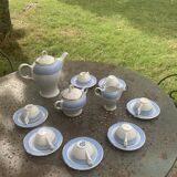 Coffee service, composed of 17 pieces, Poreylor, l amandinoise, vintage