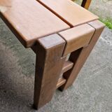 Maison regain set of 3 pieces in solid elm from the 70s and 80s.