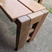 Maison regain set of 3 pieces in solid elm from the 70s and 80s.