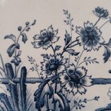 4 assiettes plates en faience de Sarreguemines, Tsarine