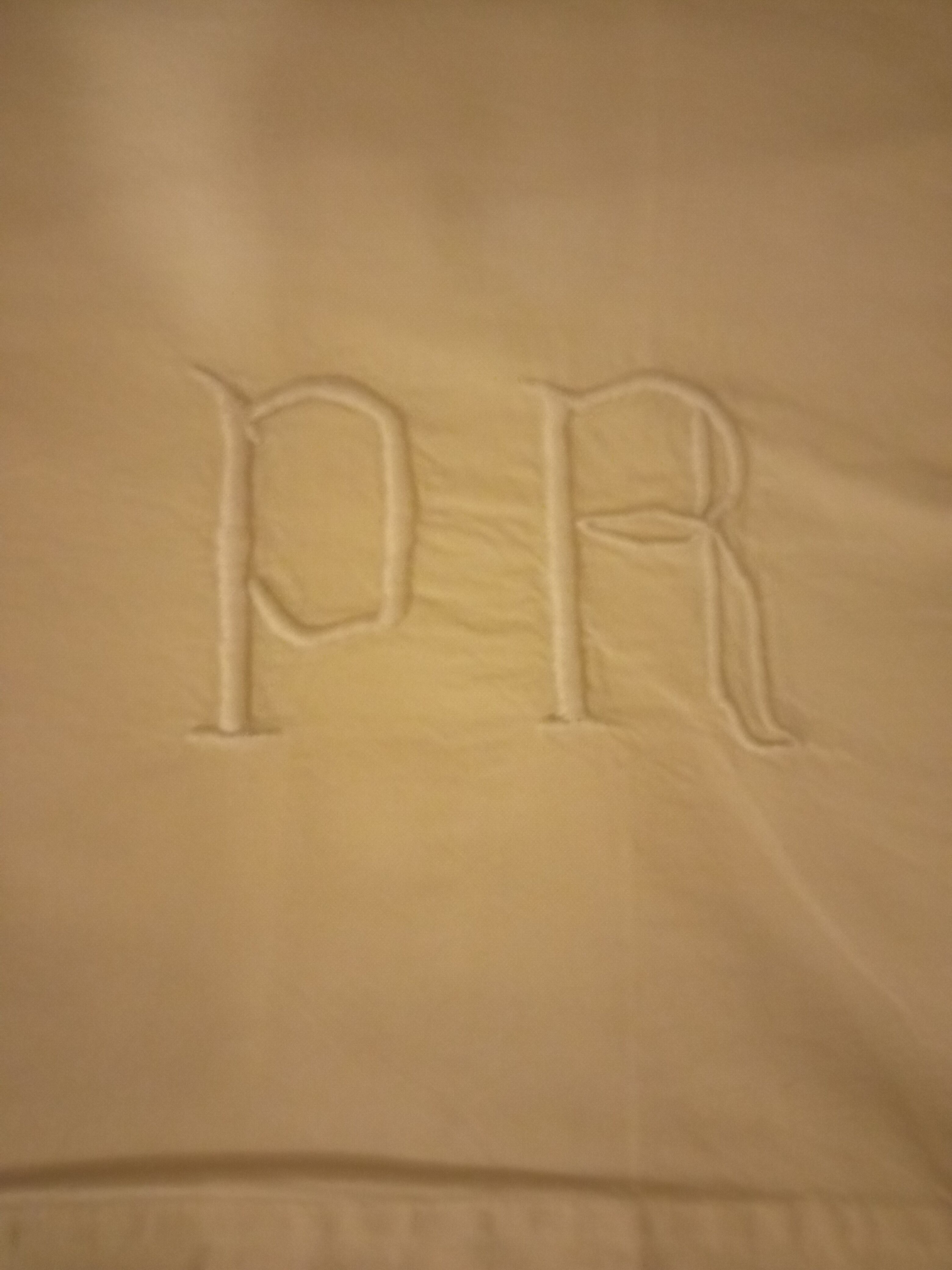 Old embroidered sheet