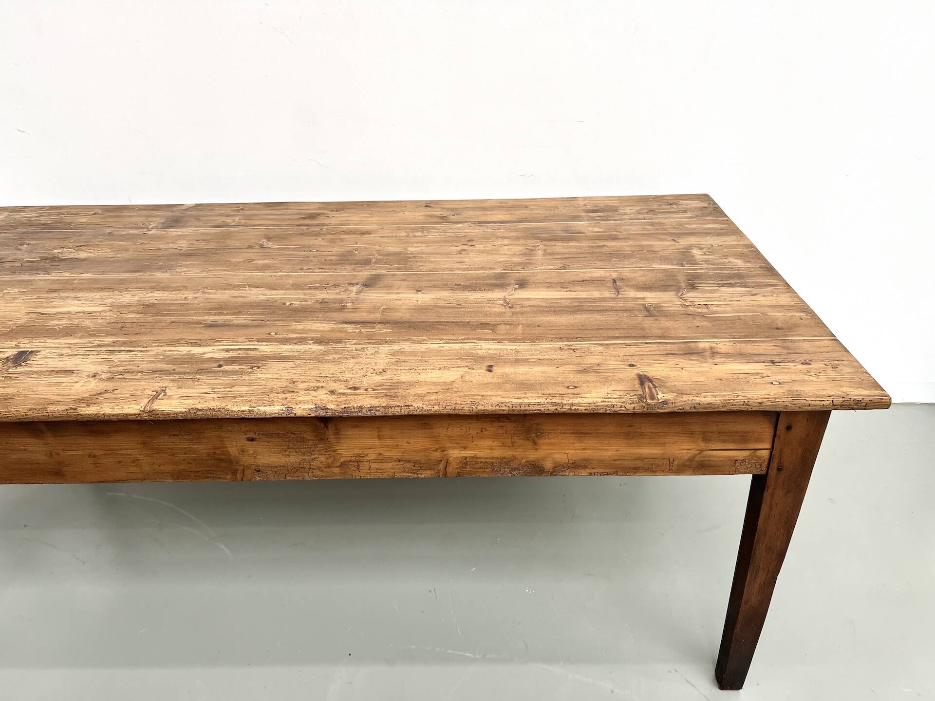Table de ferme en pin, années 50