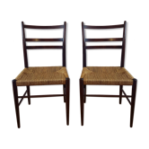 Pair of rope chairs "Gracell" by Yngve Ekstrom for Gemla, 1950s