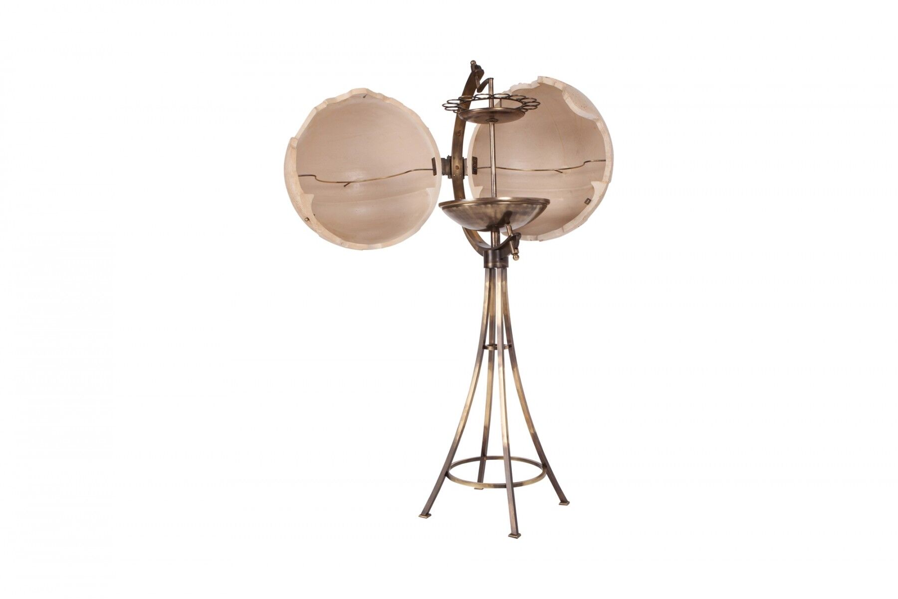 Globe bar  in brass, 1980