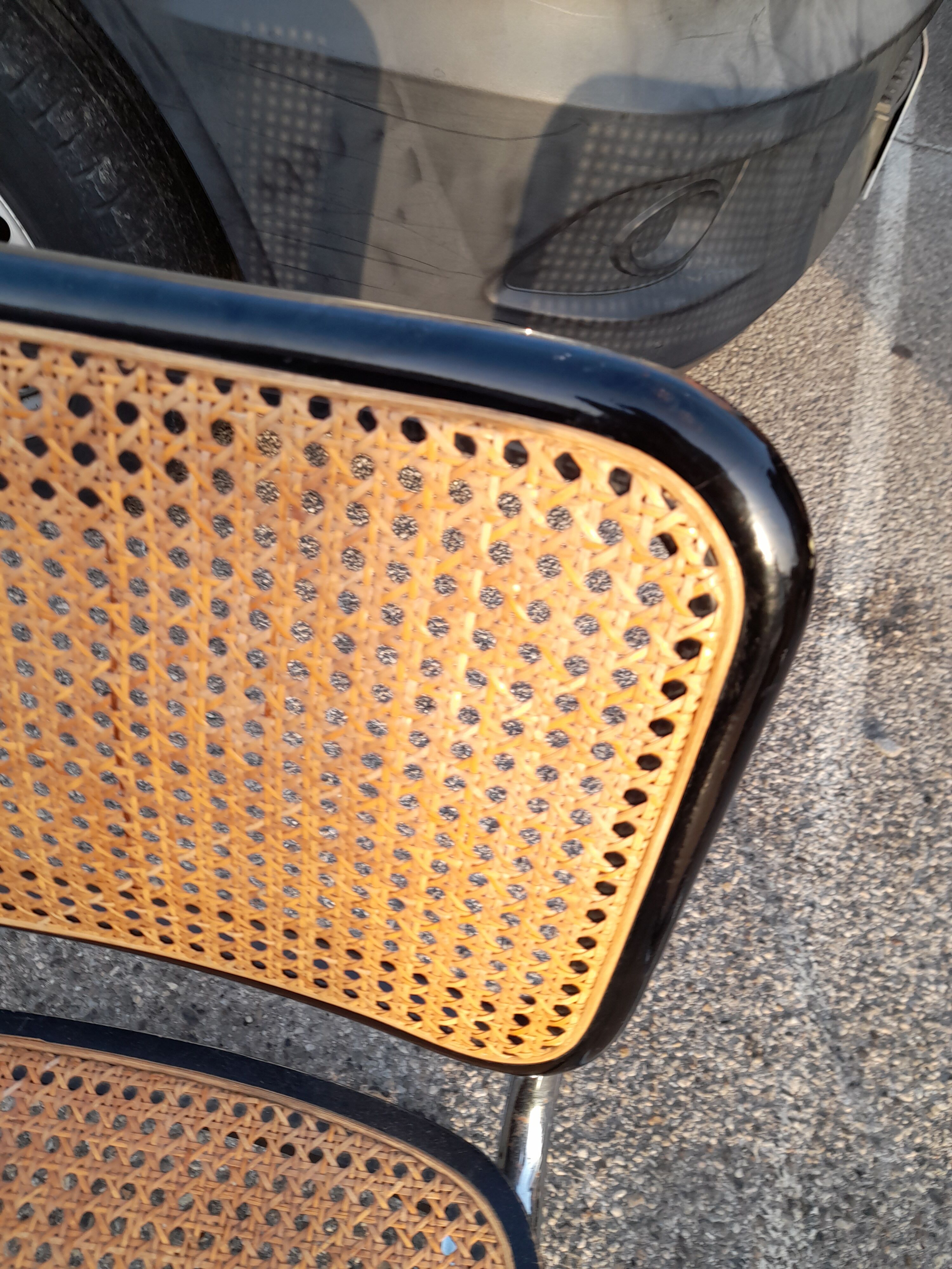 Pair of Chairs Marcel Breuer Cesca B32 italy