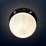 Glashütte Limburg ceiling lamp brass & satin glass