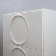 Italian Space Age Wardrobe white lacquered F.lli Proserpio 1960s