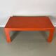 Table basse vintage orange en plastique Space Age années 70