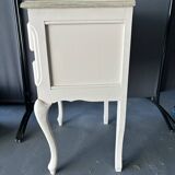 Pale pink bedside table