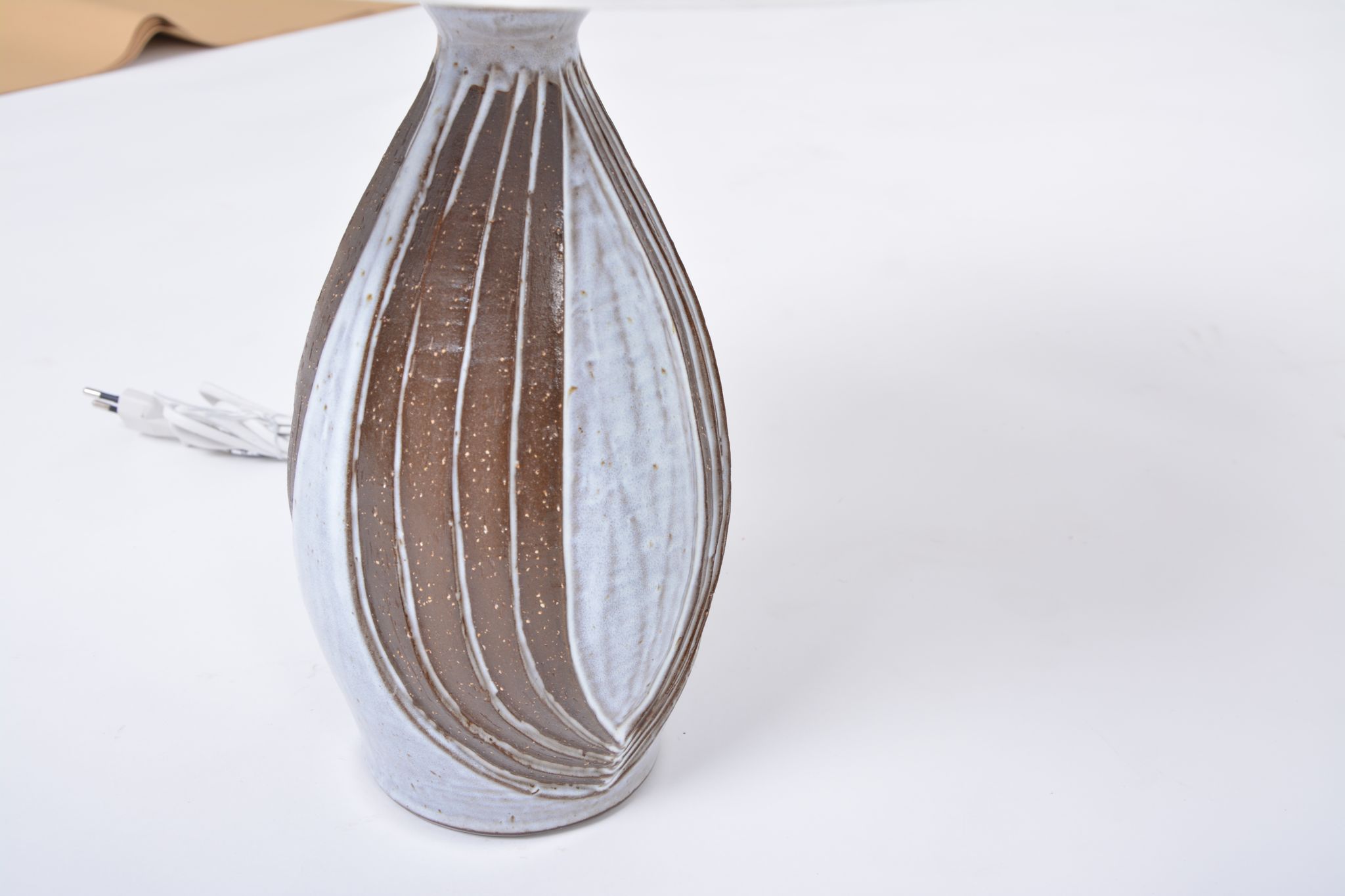 Paire de lampes de table en céramique danoises du milieu du siècle par Michael Andersen