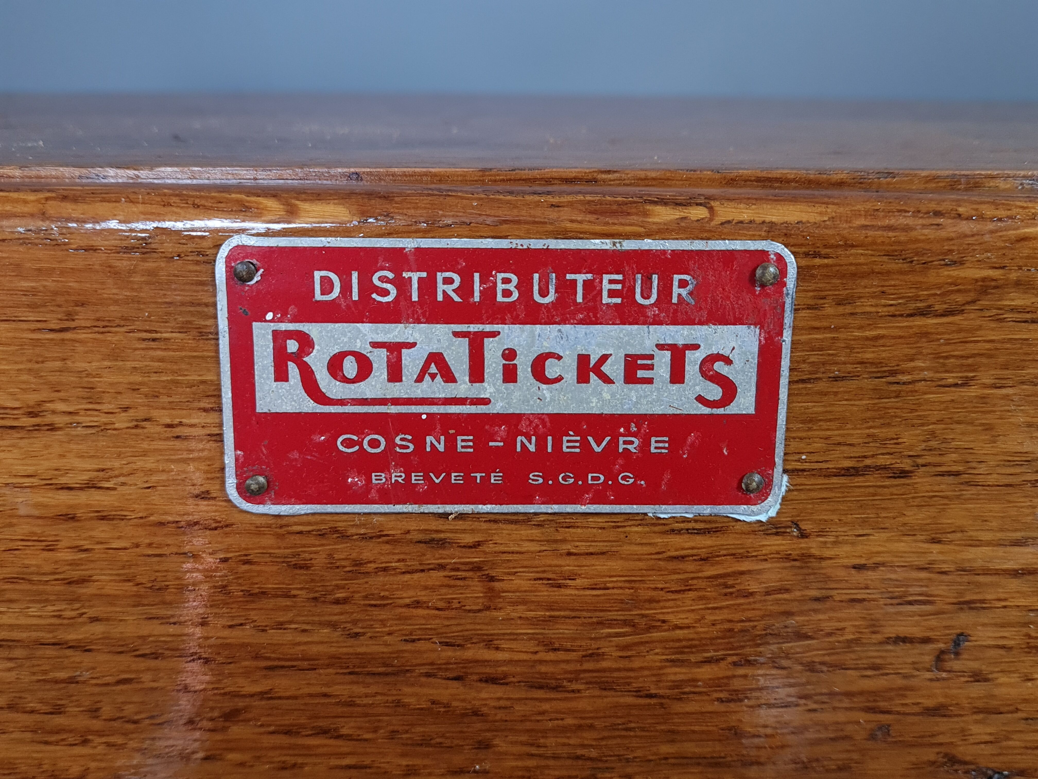 Old box at the ticket machine or other storage Early twentieth century SB