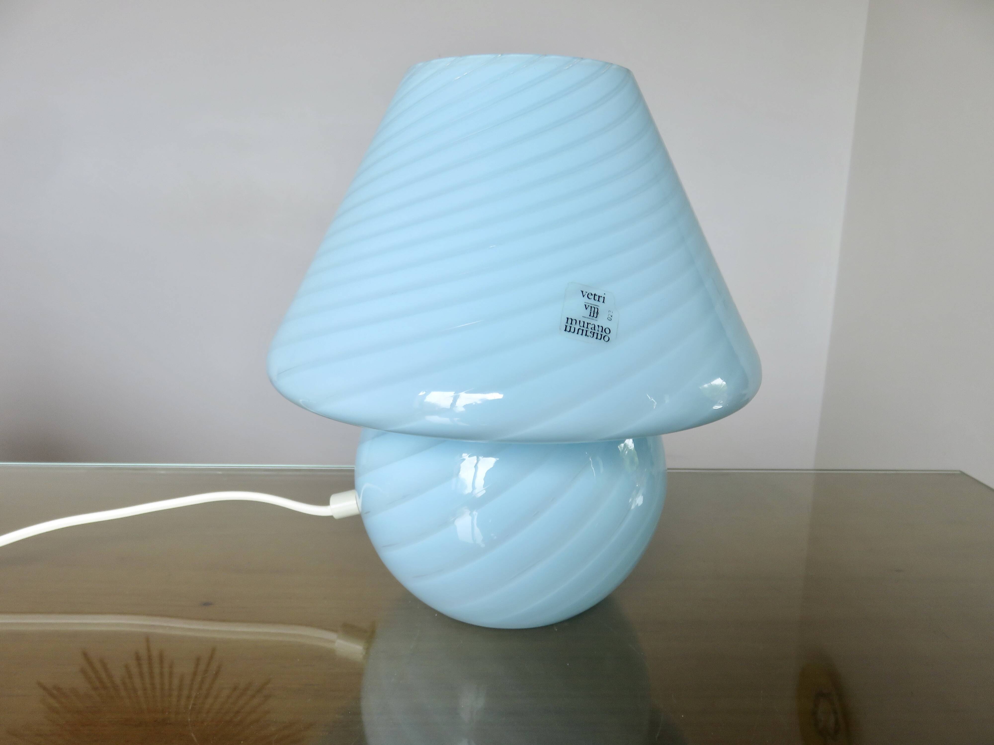 Authentic Murano Vetri mushroom lamp, 1970