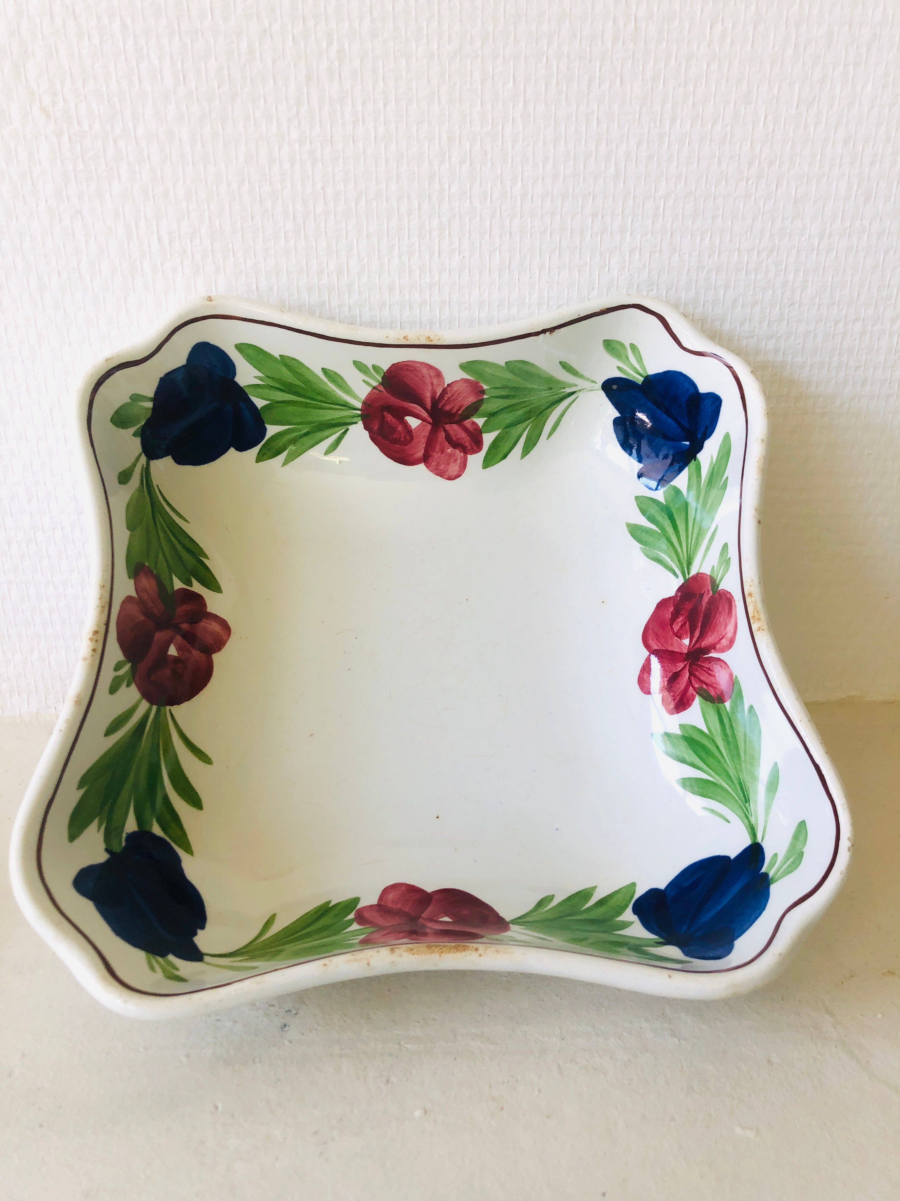Plat faïence Niderviller