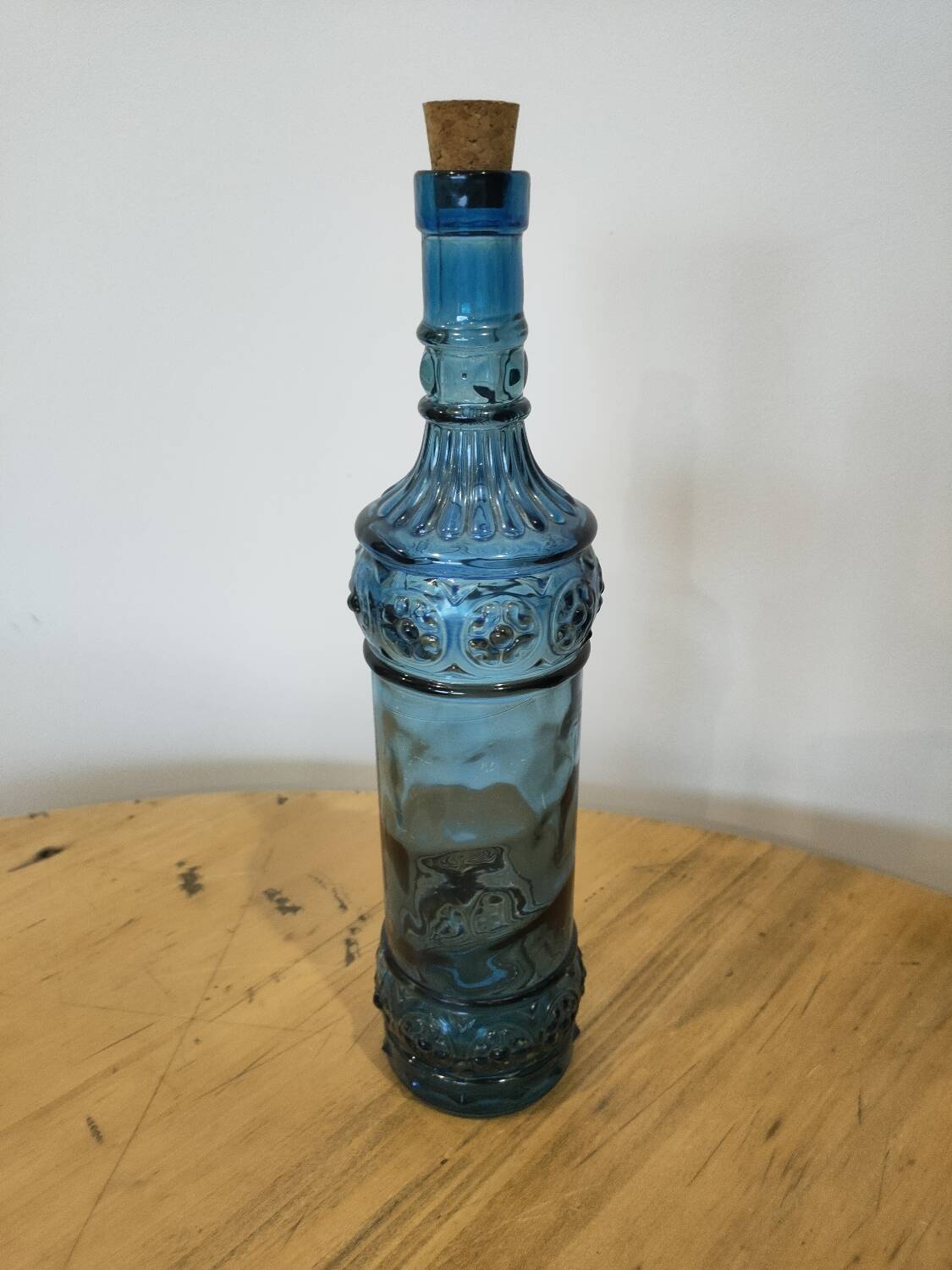 Turquoise blue bottle