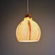Duo de suspensions Art Déco en opaline marbrée, années 1920-30
