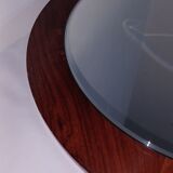 Miroir scandinave vintage en palissandre, années 1970