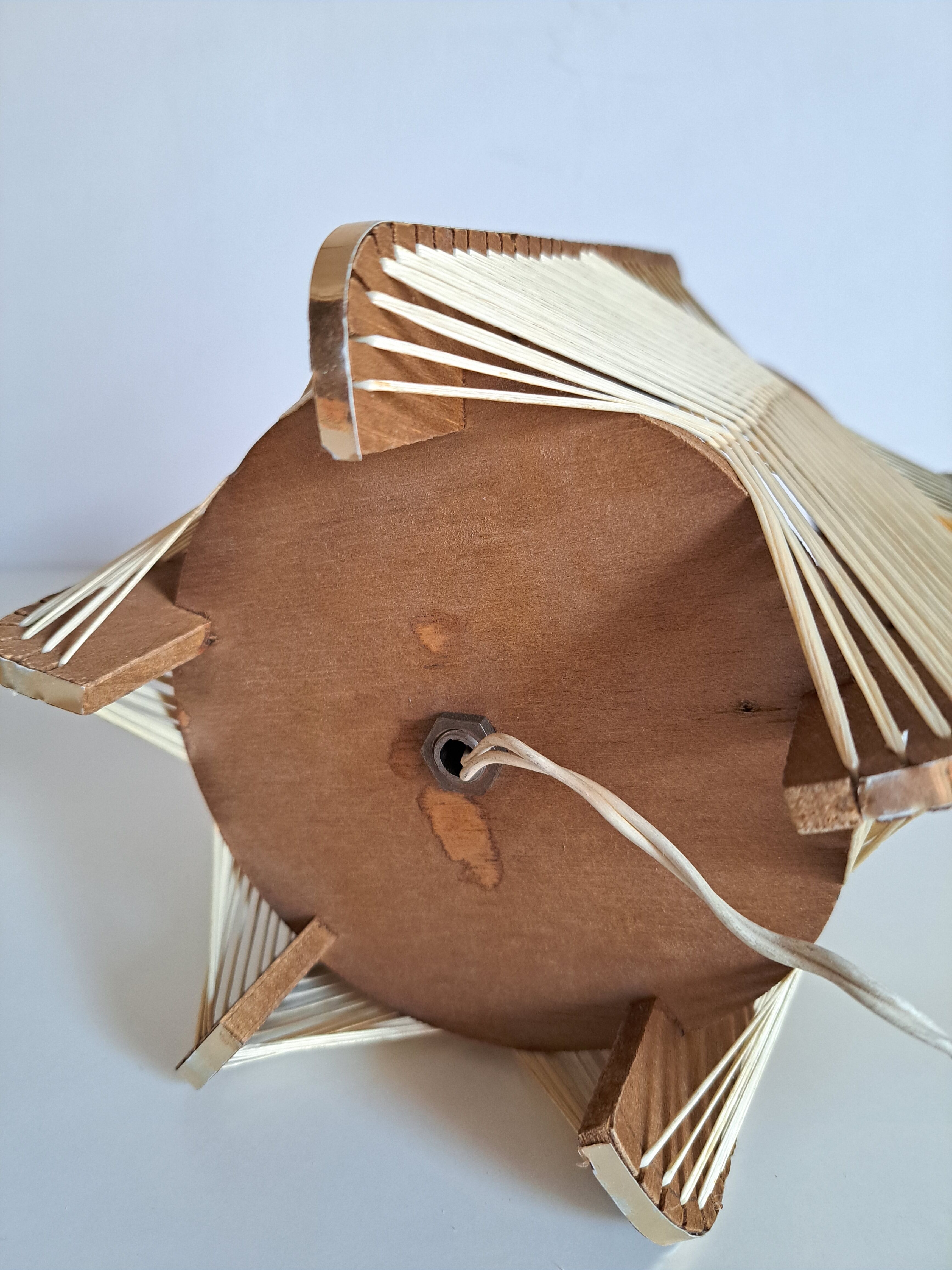 Pair vintage Scandinavian lamps