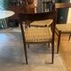 Set of 4 teak and rope chairs from the 60s