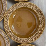 Set of 12 Pagnossin earthenware plates