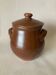 Pot en argile vernissé artisanal