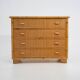 Bamboo and woven wicker chest of drawers, 1970s