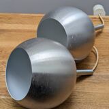 Pair of ball pendant lights from the 70s