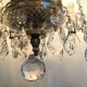 Chandelier with 6 lights and pendants