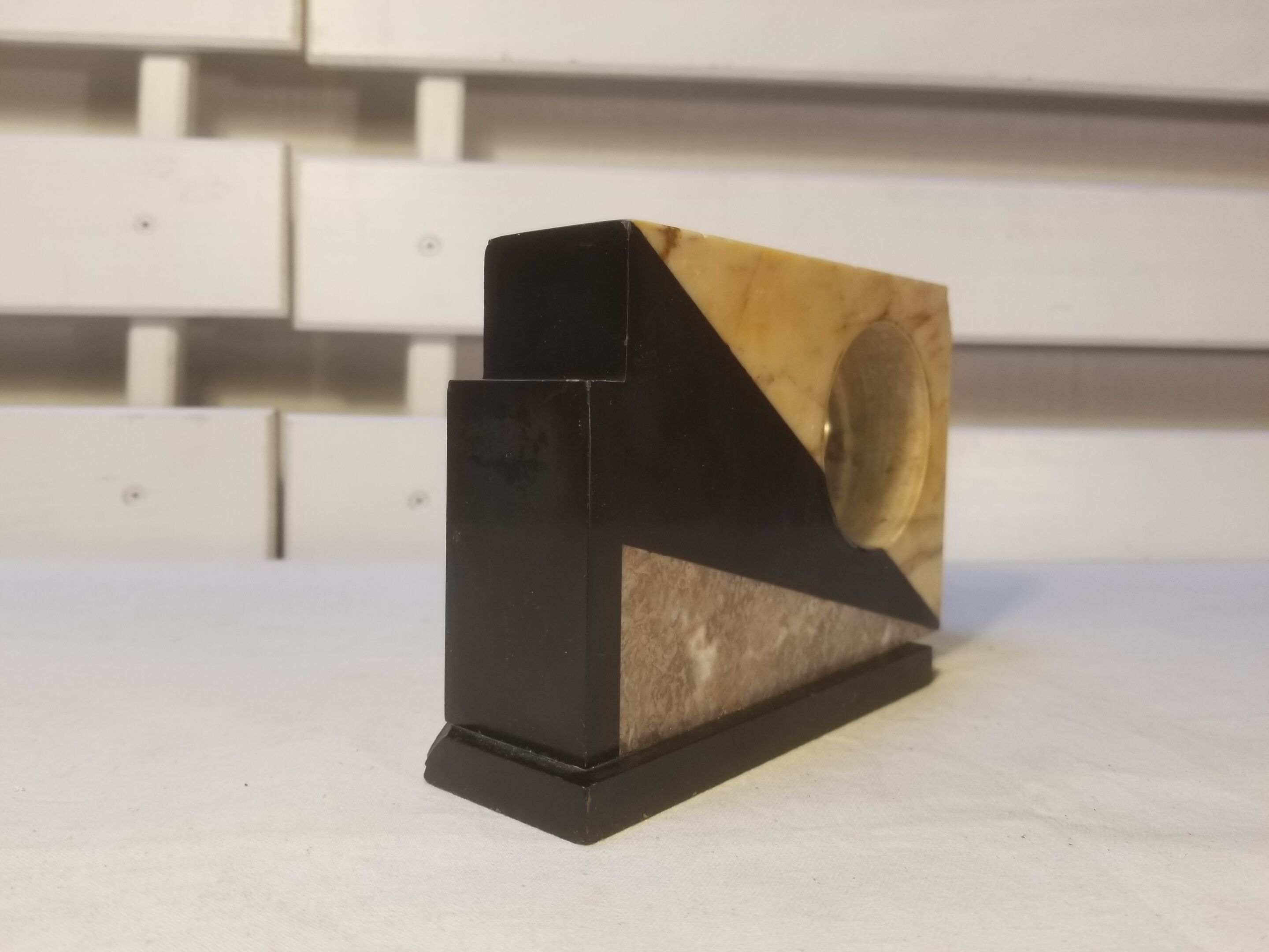 JAZ Quartz Clock Art Deco Marble Style - Table Clock