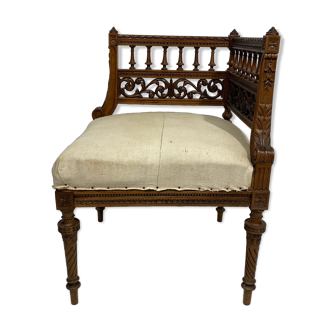 Napoleon III style corner chair