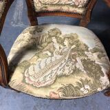 Paire de fauteuils de style Louis XVI