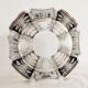 Large crystal vase cut in Val Saint Lambert lozenges
