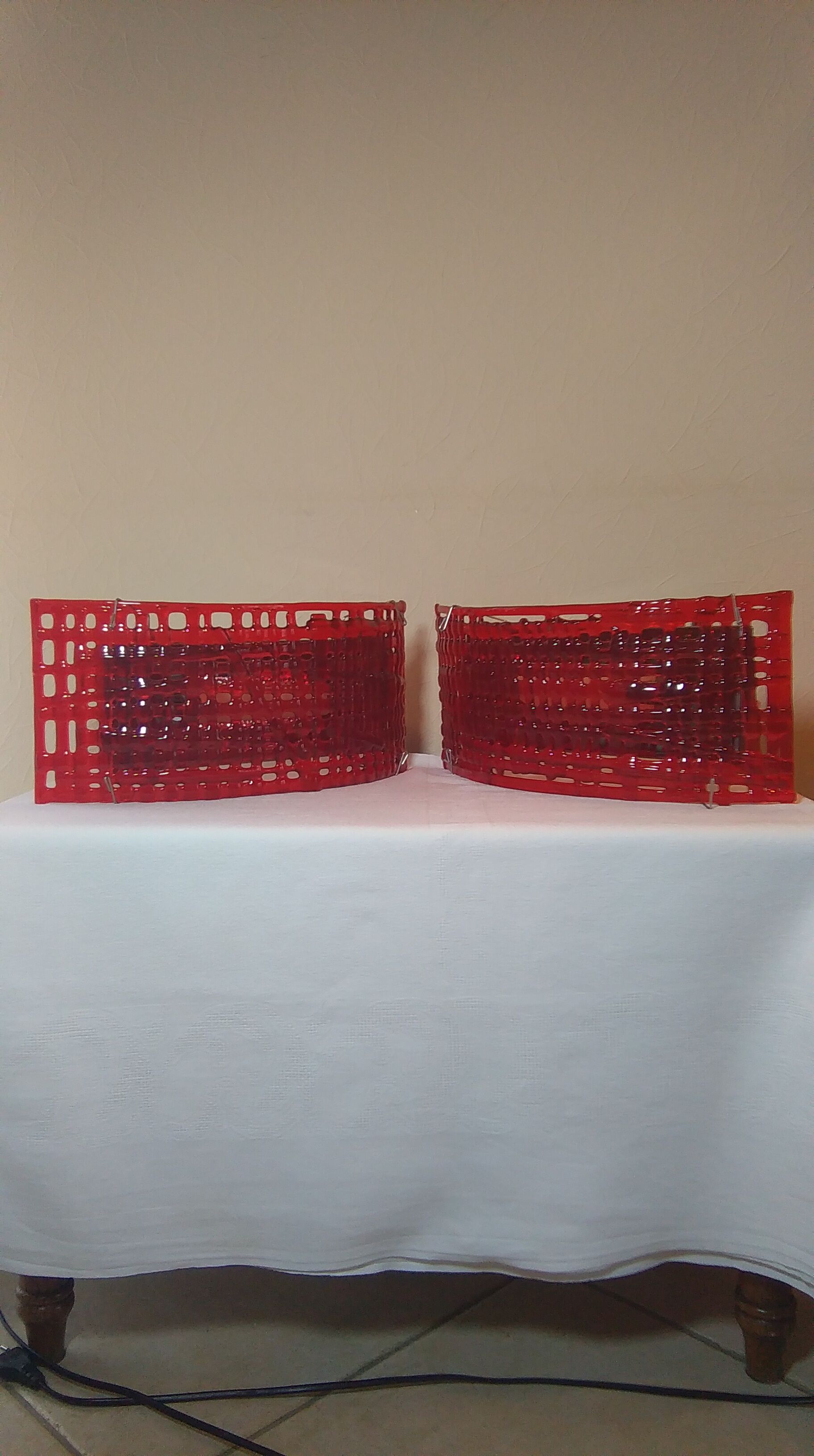 Pair of Italian sconces, 80s